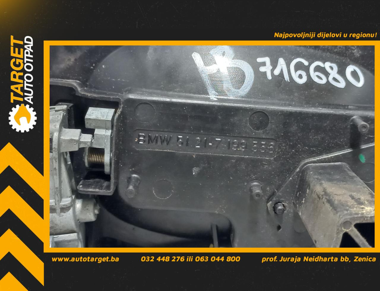 RUCKA VRATA BMW SERIJA 5 (E60N/E61N) > 07-10 7199556