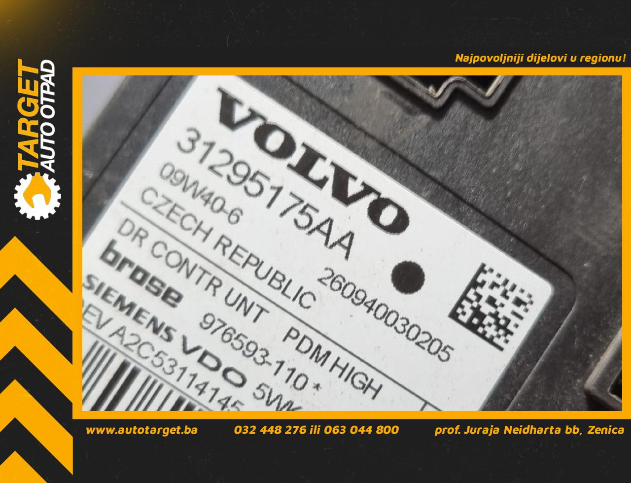 MOTORIC PODIZACA STAKLA VOLVO S40/V50 > 07-12 31295175AA