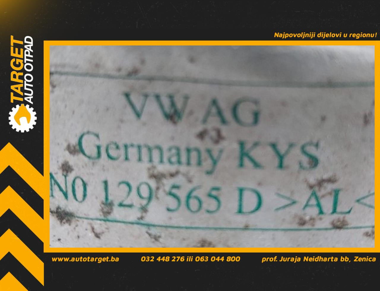 DIJELOVI CRIJEVO VW TIGUAN > 07-11 5N0129565D