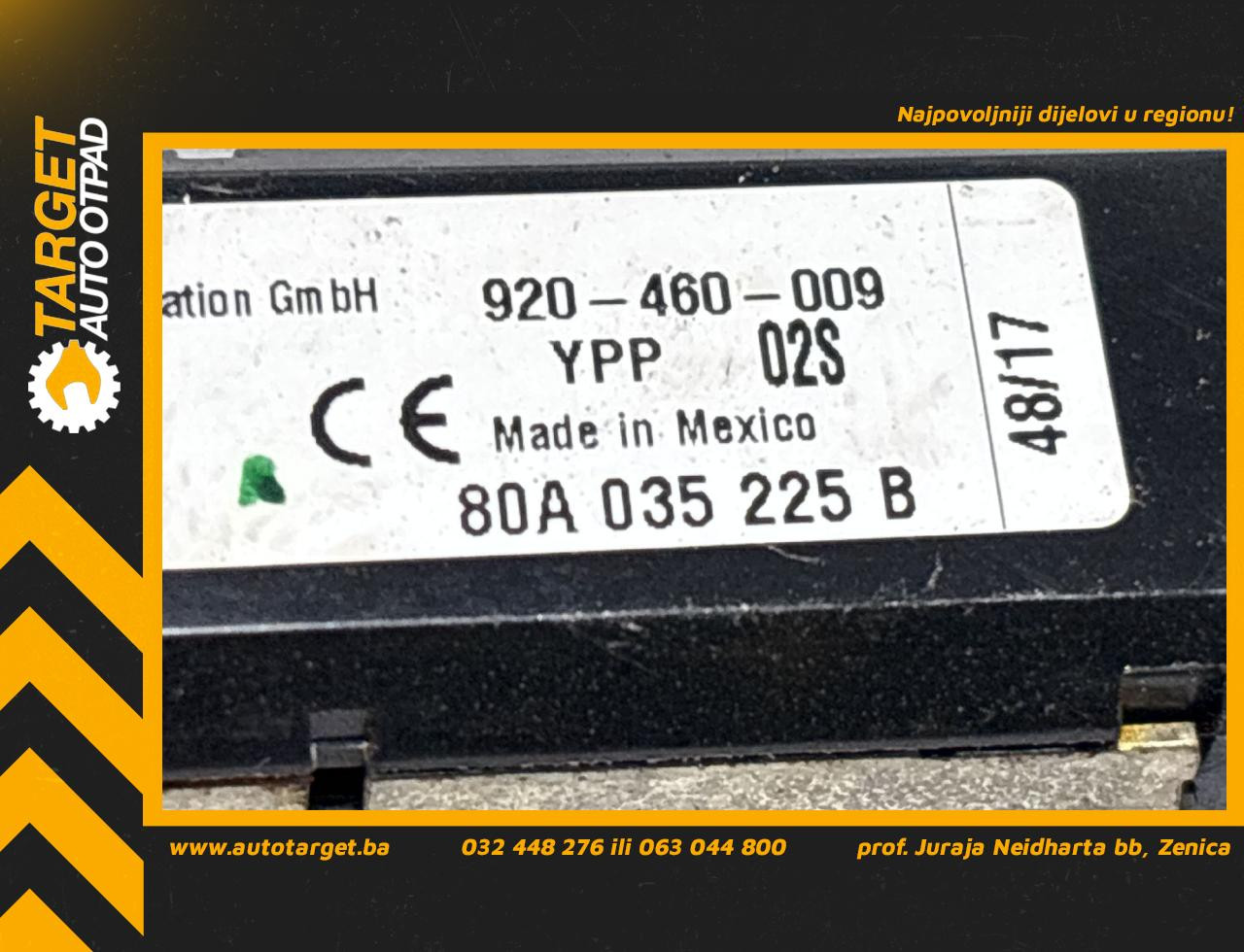 DIJELOVI ANTENA AUDI Q5 (FY) > 17 - 20  80A035225