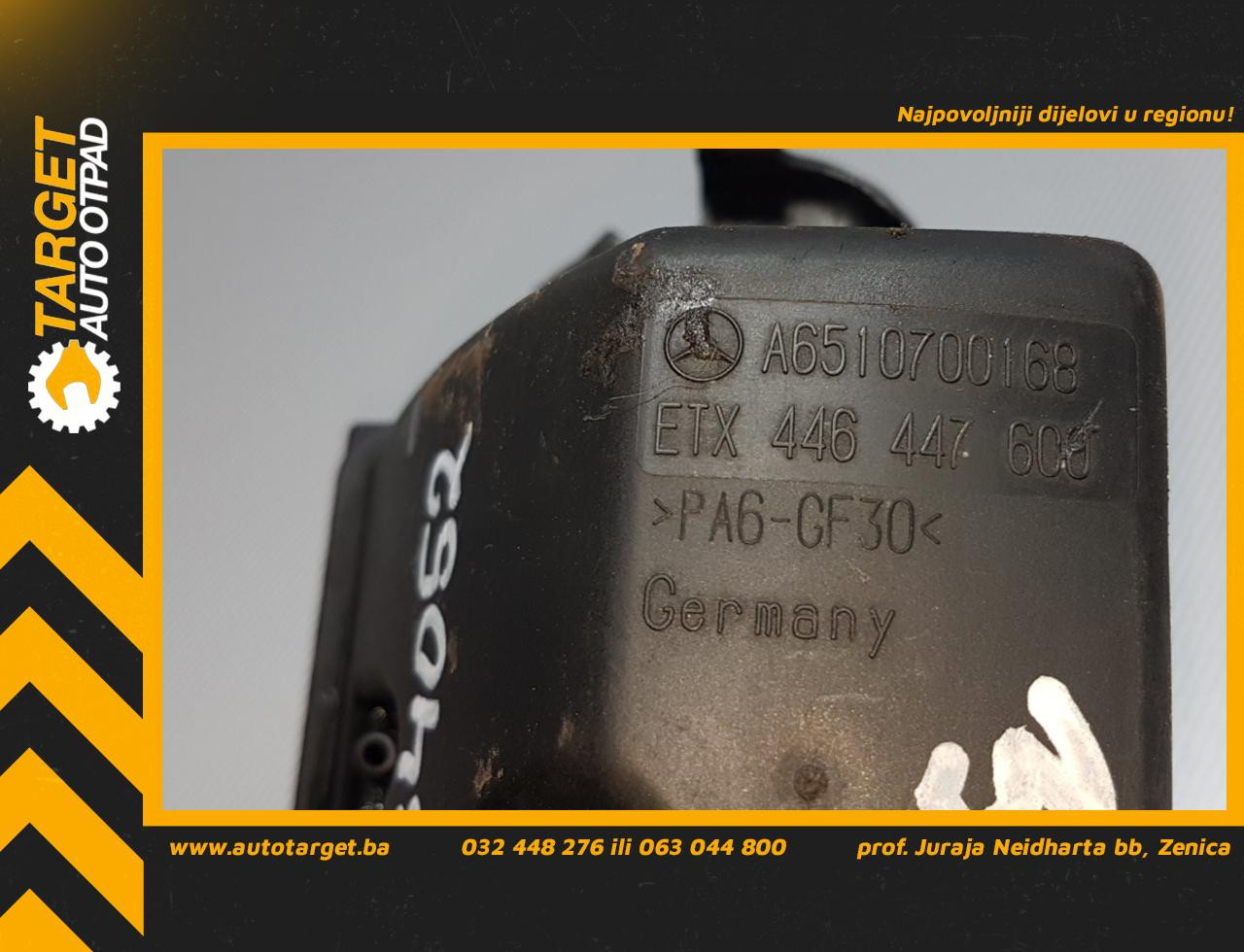 DIJELOVI VAKUM KUTIJA MERCEDES SPRINTER > 06-13 2.2 A6510700168