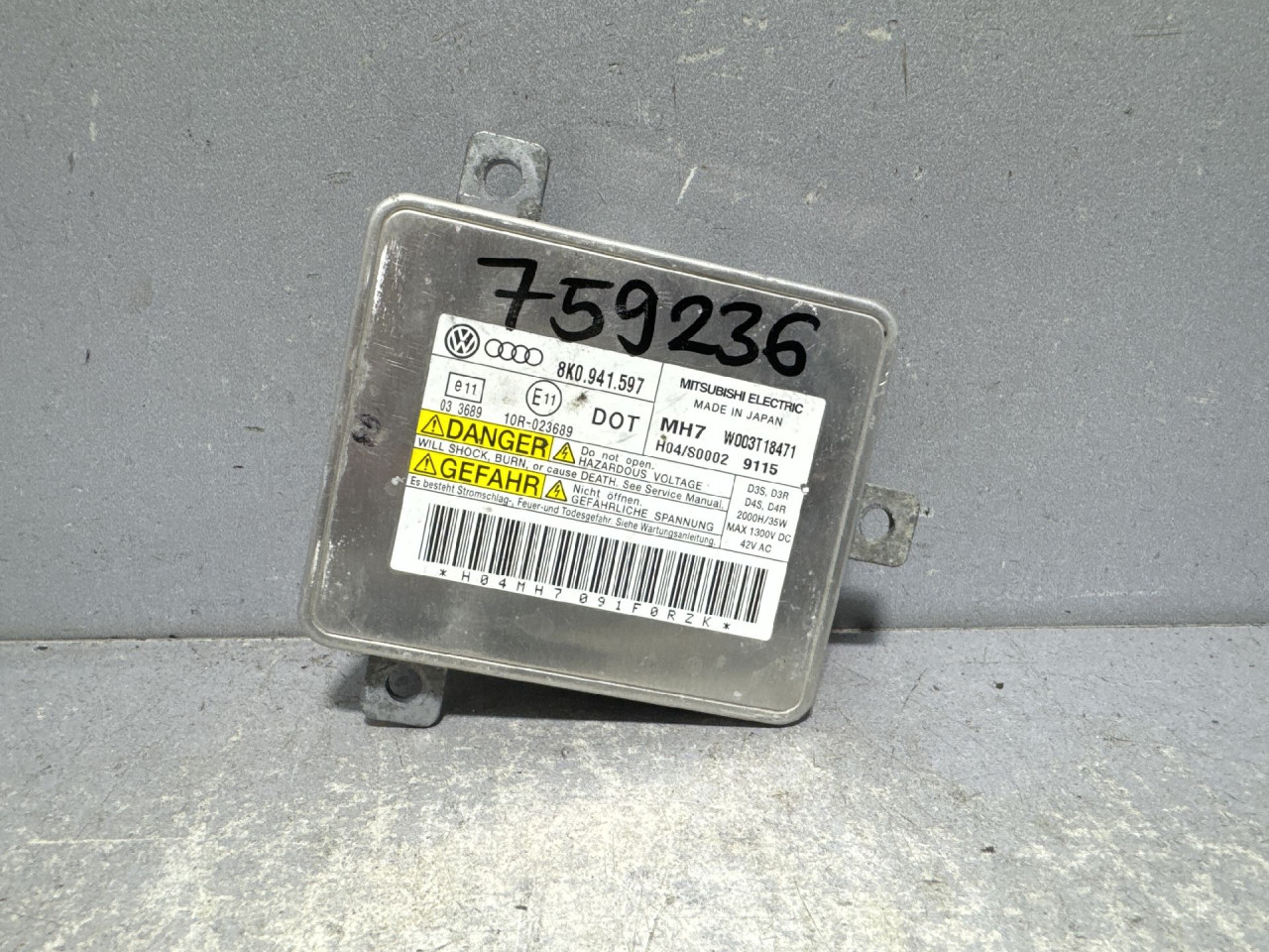 DIJELOVI BALAST FARA AUDI A3 (8V1/8VA) > 12-16 8K0941597