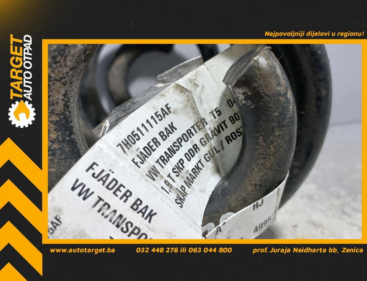 DIJELOVI OPRUGA AMORTIZERA VW T5 > 09-15 7H0511115AF