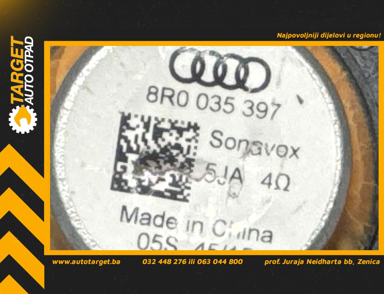 DIJELOVI ZVUCNIK AUDI Q5 > 12-16 3.0 8R0035397