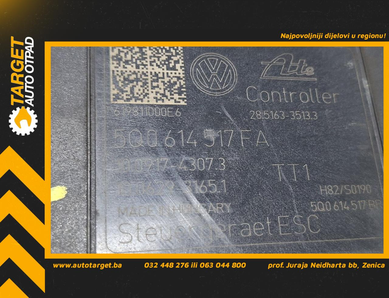 DIJELOVI ABS ELEKTRONIKA VW PASSAT B8 > 19 - 1.6 5Q0614517FA