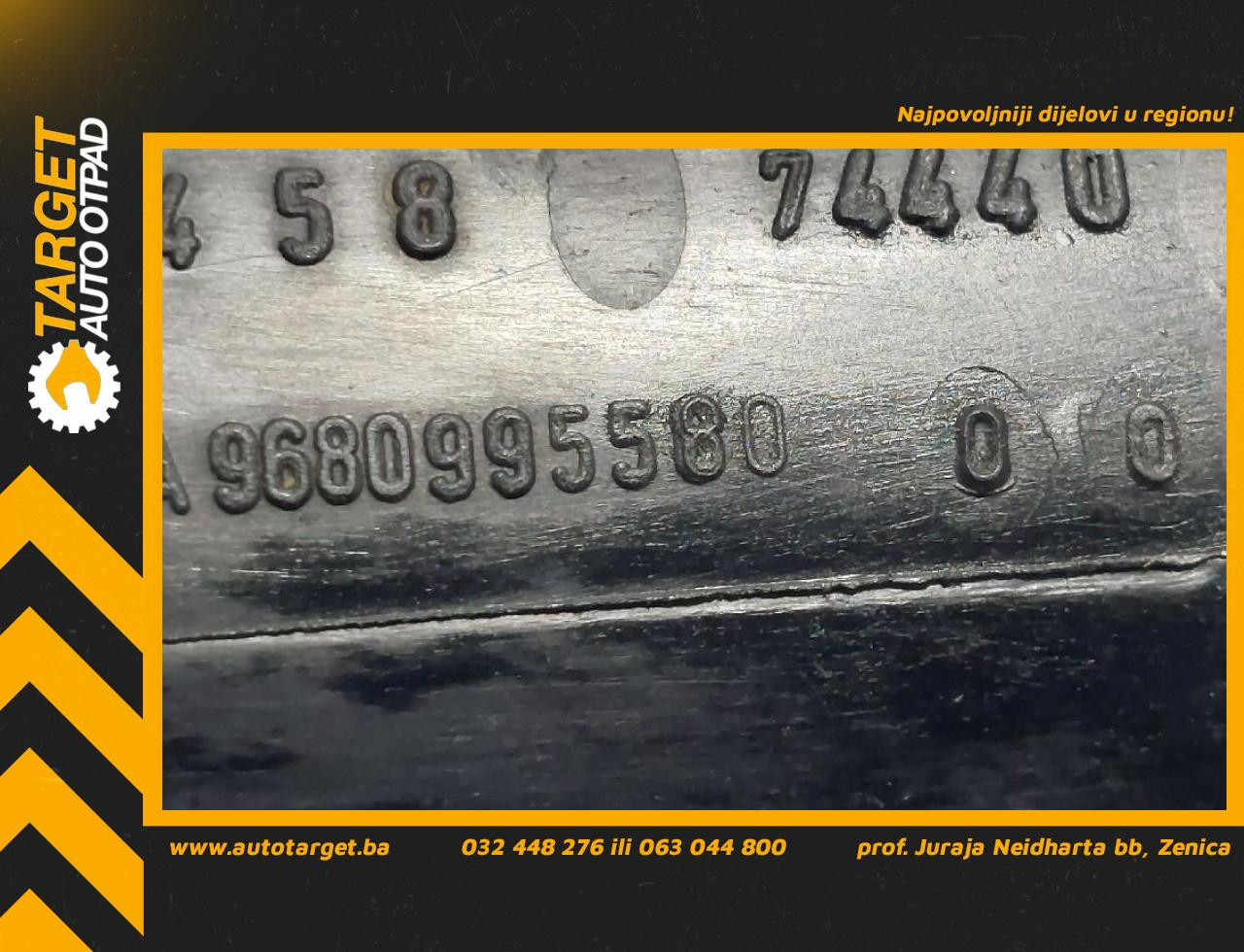 DIJELOVI CRIJEVO INTERKULERA PEUGEOT 307 > 05-09 9680995580