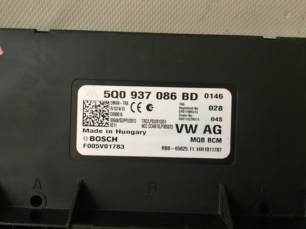 DIJELOVI BCM ELEKTRONIKA VW PASSAT B8 > 14-19 5Q0937086BD