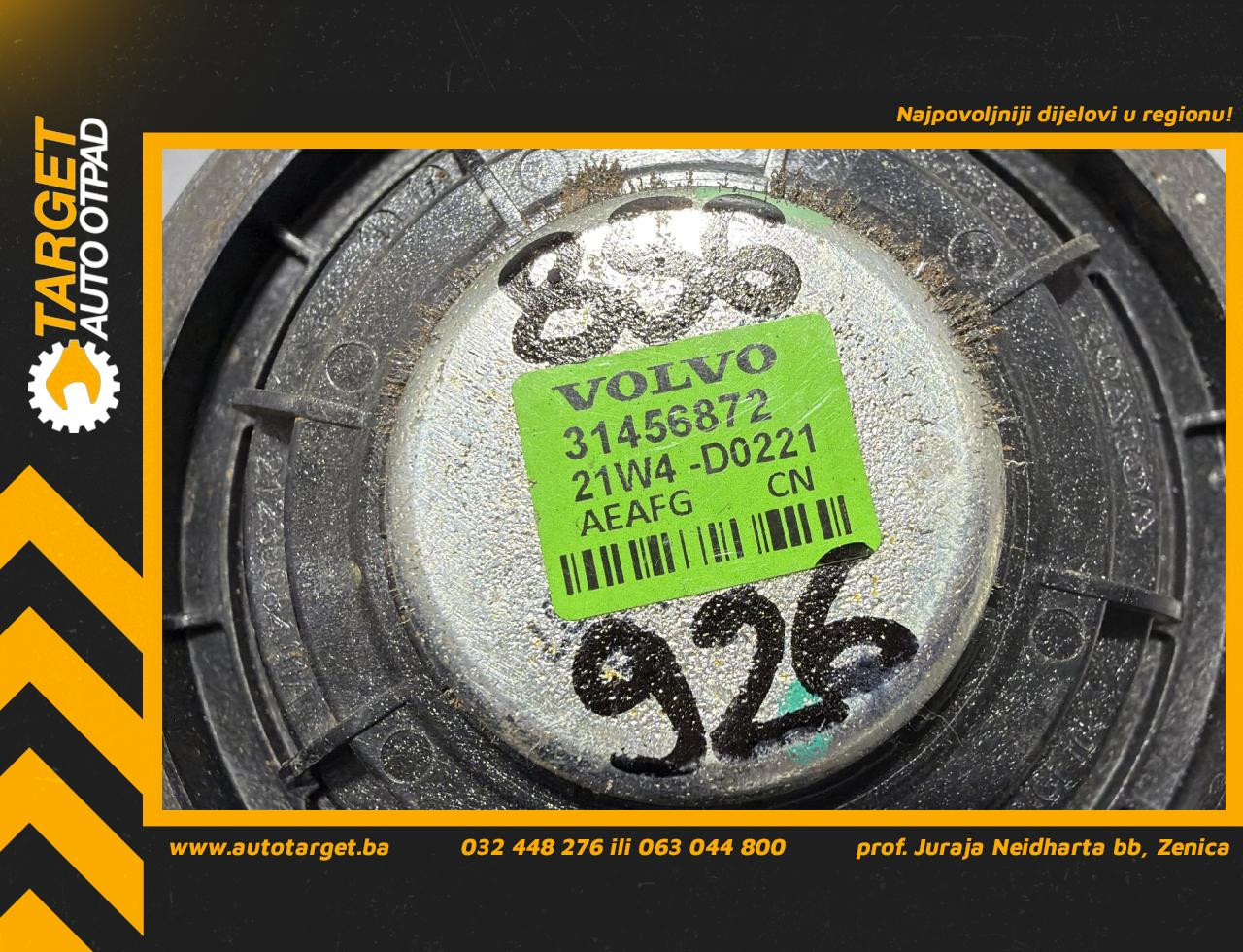 DIJELOVI ZVUCNIK VOLVO XC60 > 17- 2.0 31456872