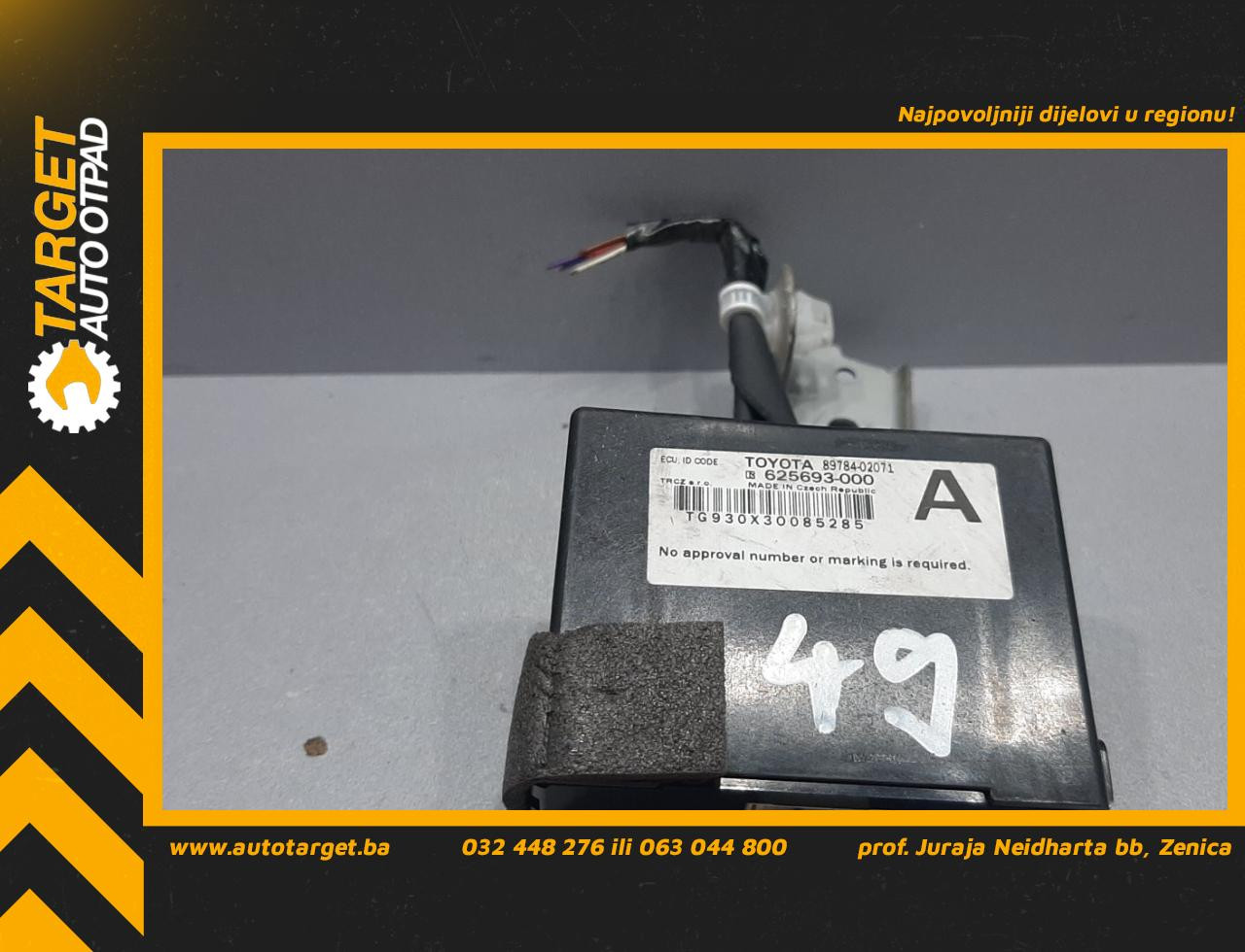 ELEKTRONIKA MODUL TOYOTA AURIS > 13-15 625693000
