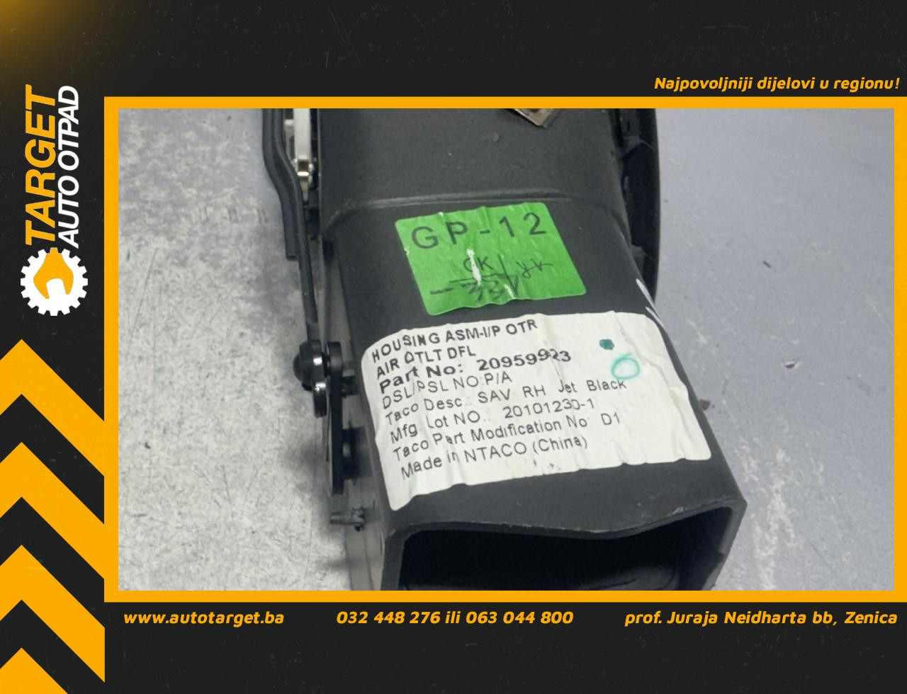 DIJELOVI RESETKA VENTILACIJE OPEL INSIGNIA > 09-13 2.0 20959923