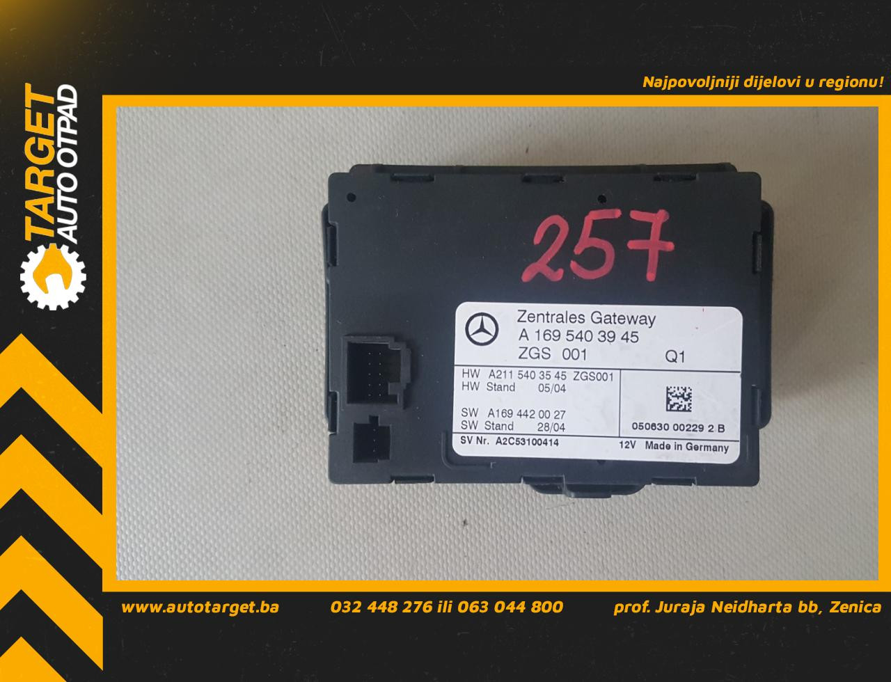 KOMFORT ELEKTRONIKA MERCEDES A KLASA (W169) > 04-07 A16