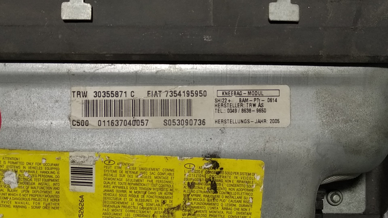 AIRBAG SUVOZACA FIAT CROMA > 05-07 7354195950