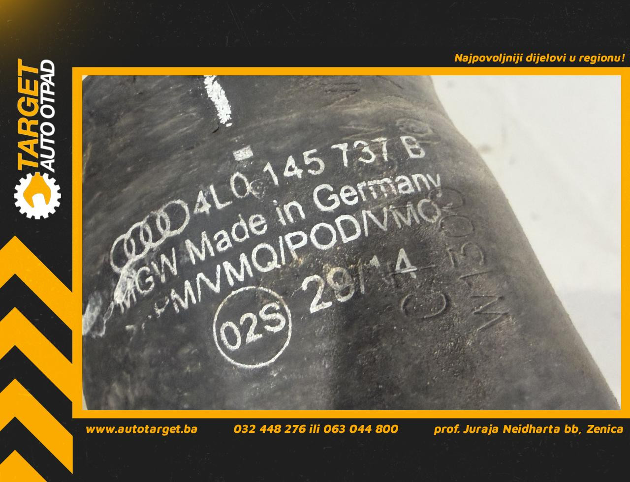 DIJELOVI CRIJEVO INTERKULERA AUDI Q7 (4L) > 09-15 3.0 4L0145737B