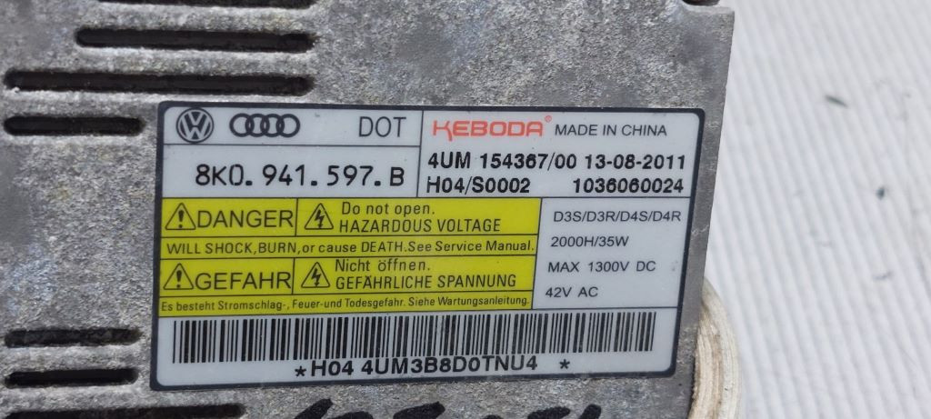 BALAST FARA AUDI A4 (B8) > 12-15 8K0941597B