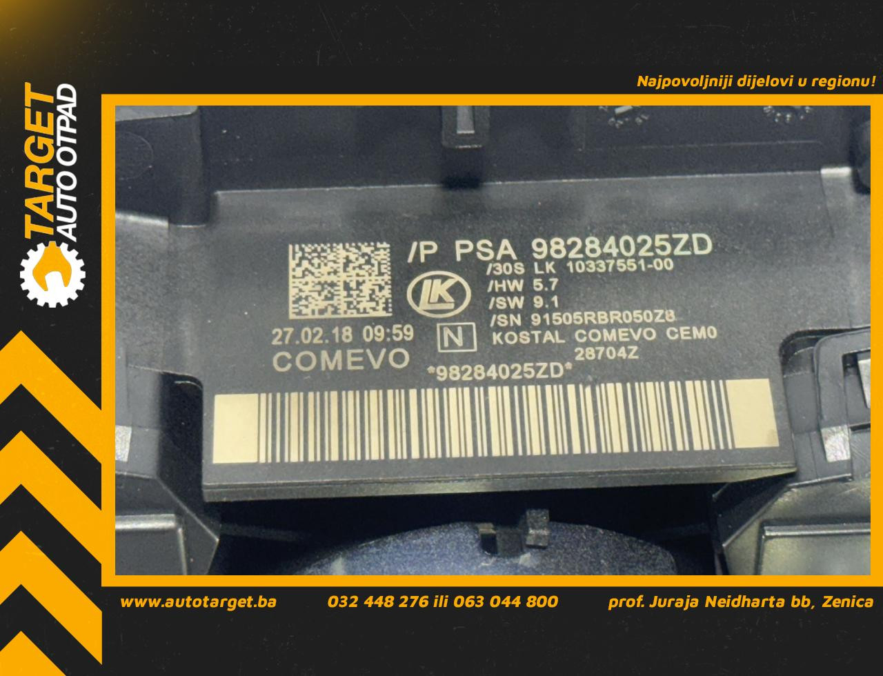 DIJELOVI RUCICE VOLANA PEUGEOT 3008 > 16-20 98284025ZD