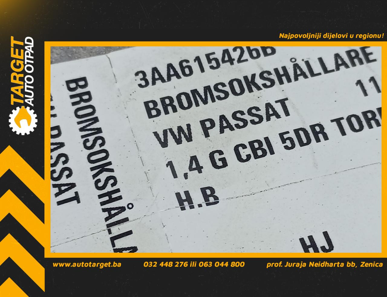 DIJELOVI NOSAC VW PASSAT B7 > 10-14 3AA615426B