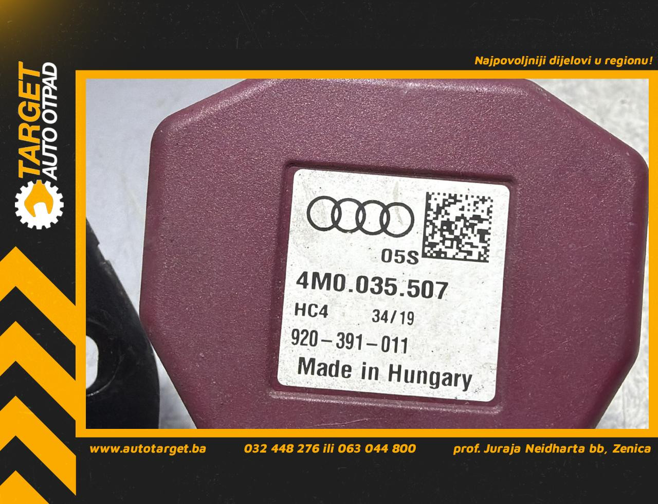 DIJELOVI ANTENA AUDI A4 (B9) > 19- 3.0 4M0035507