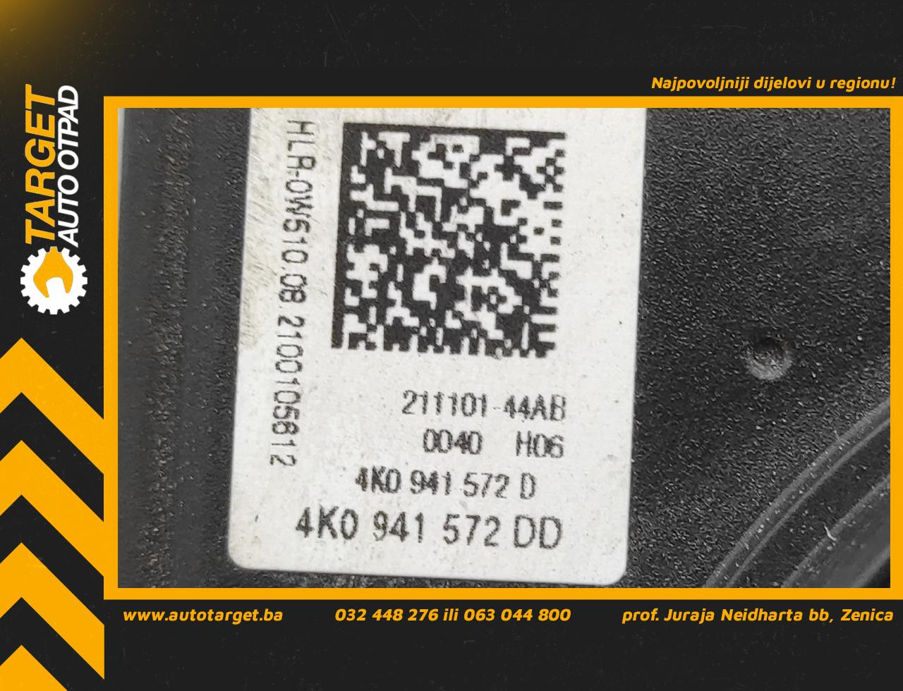 DIJELOVI BALAST FARA AUDI A4 (B9) > 19- 4K0941572DD