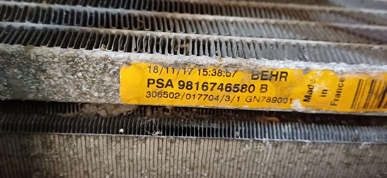 HLADNJAK KLIME PEUGEOT 308 > 17-21 9816746580
