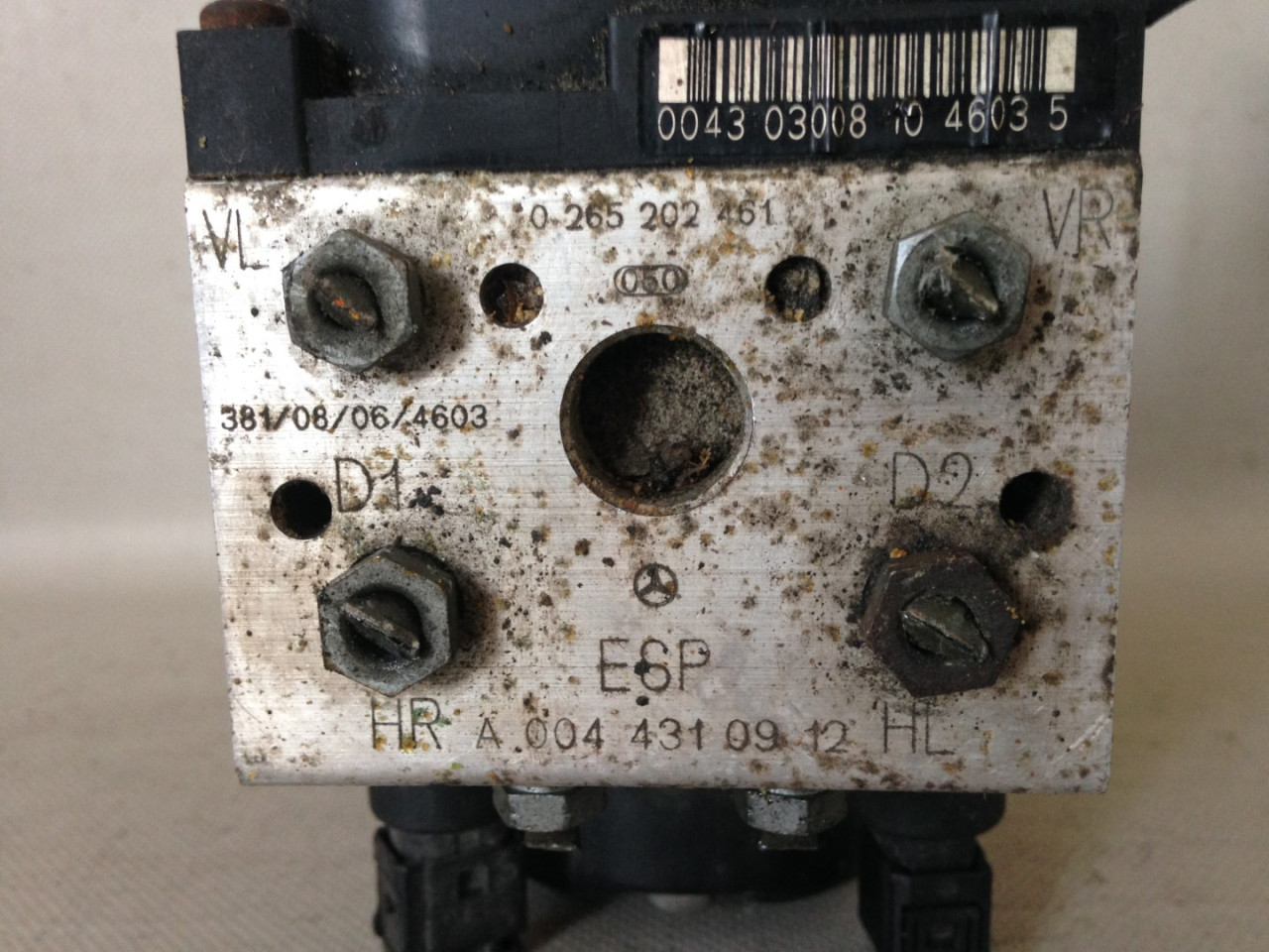 ABS ELEKTRONIKA MERCEDES A KLASA (W168) > 02-04 A004431