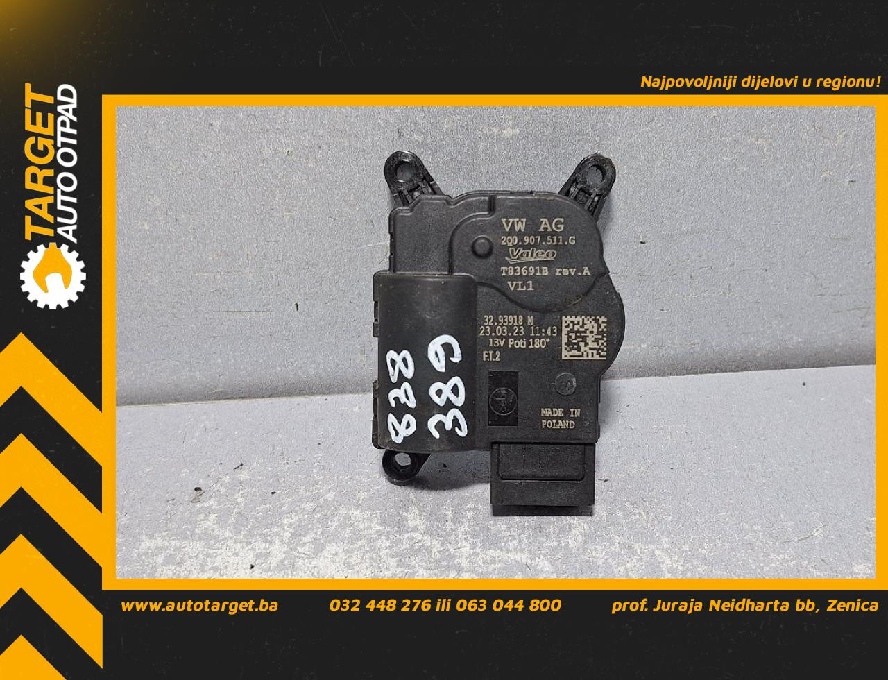 DIJELOVI MOTORIC KLAPNE VW T-CROSS > 18- 2Q0907511G