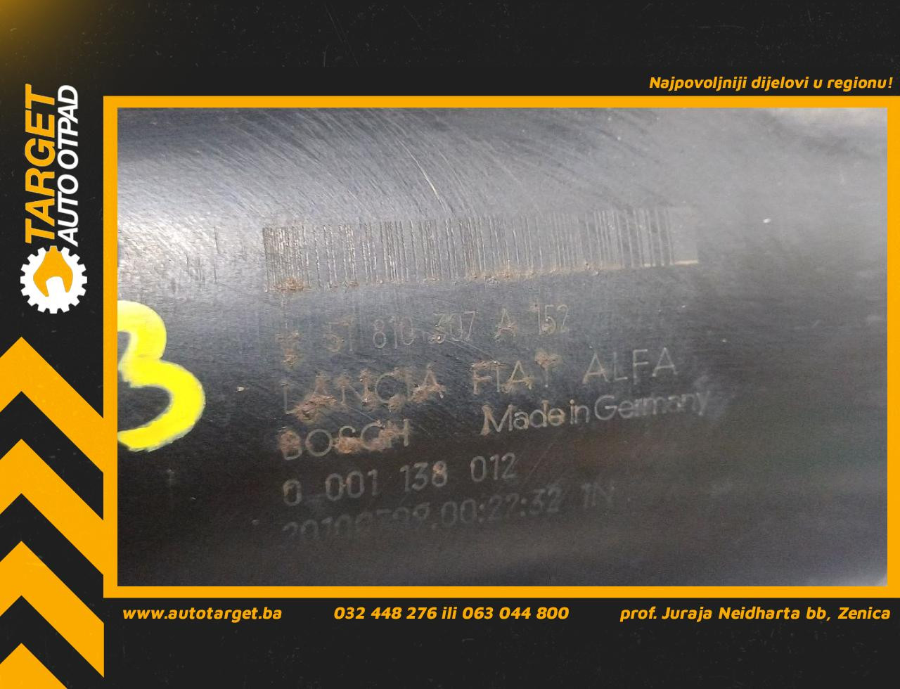 DIJELOVI ALNASER ALFA ROMEO MITO > 08-16 1.3 51810307A