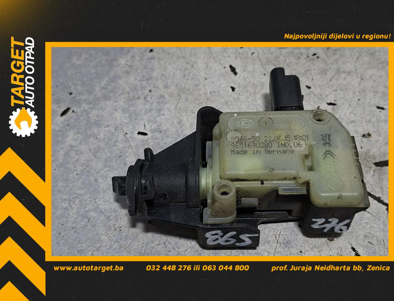 MOTORIC POKLOPCA REZERVOARA PEUGEOT 508 > 14-18 9651690280