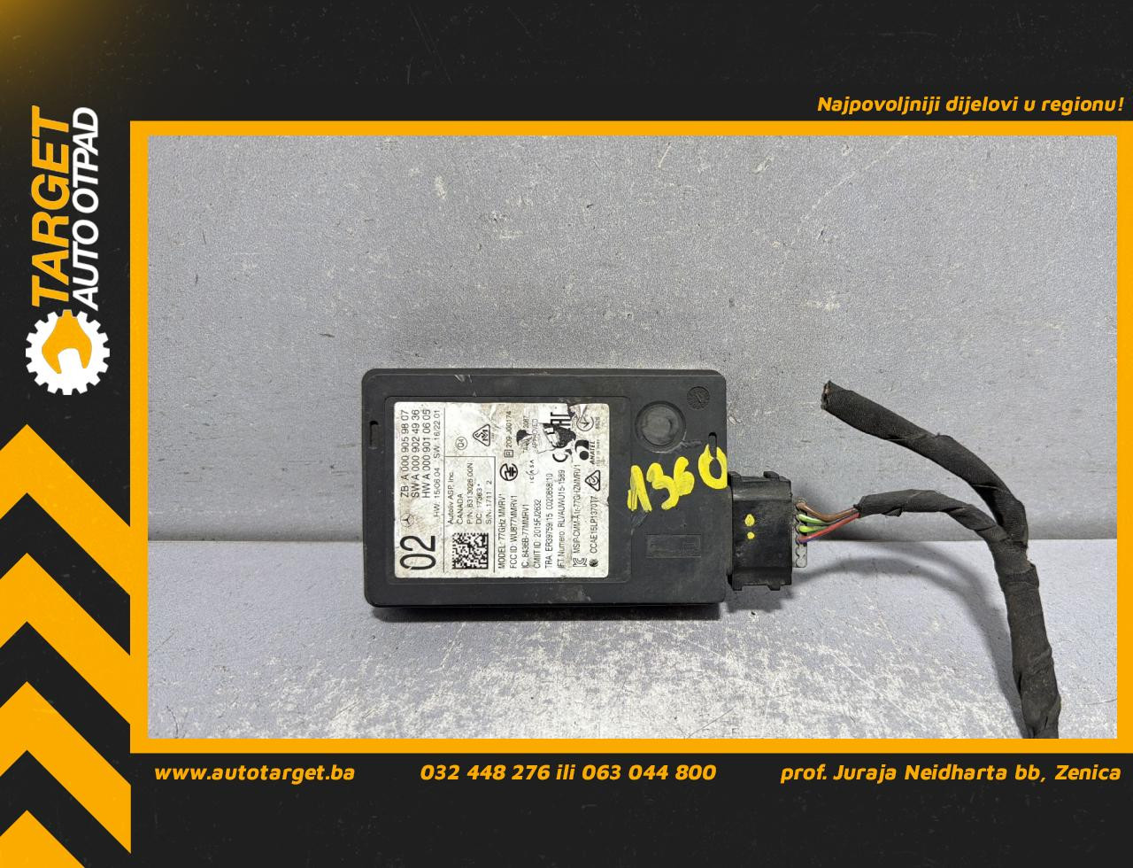 RADAR SENZOR MERCEDES E KLASA (W213/S213) > 16-23 A0009059807