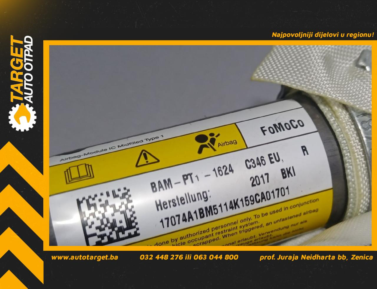DIJELOVI KROVNI AIRBAG FORD FOCUS > 15-18 1.5 BM5114K159CA