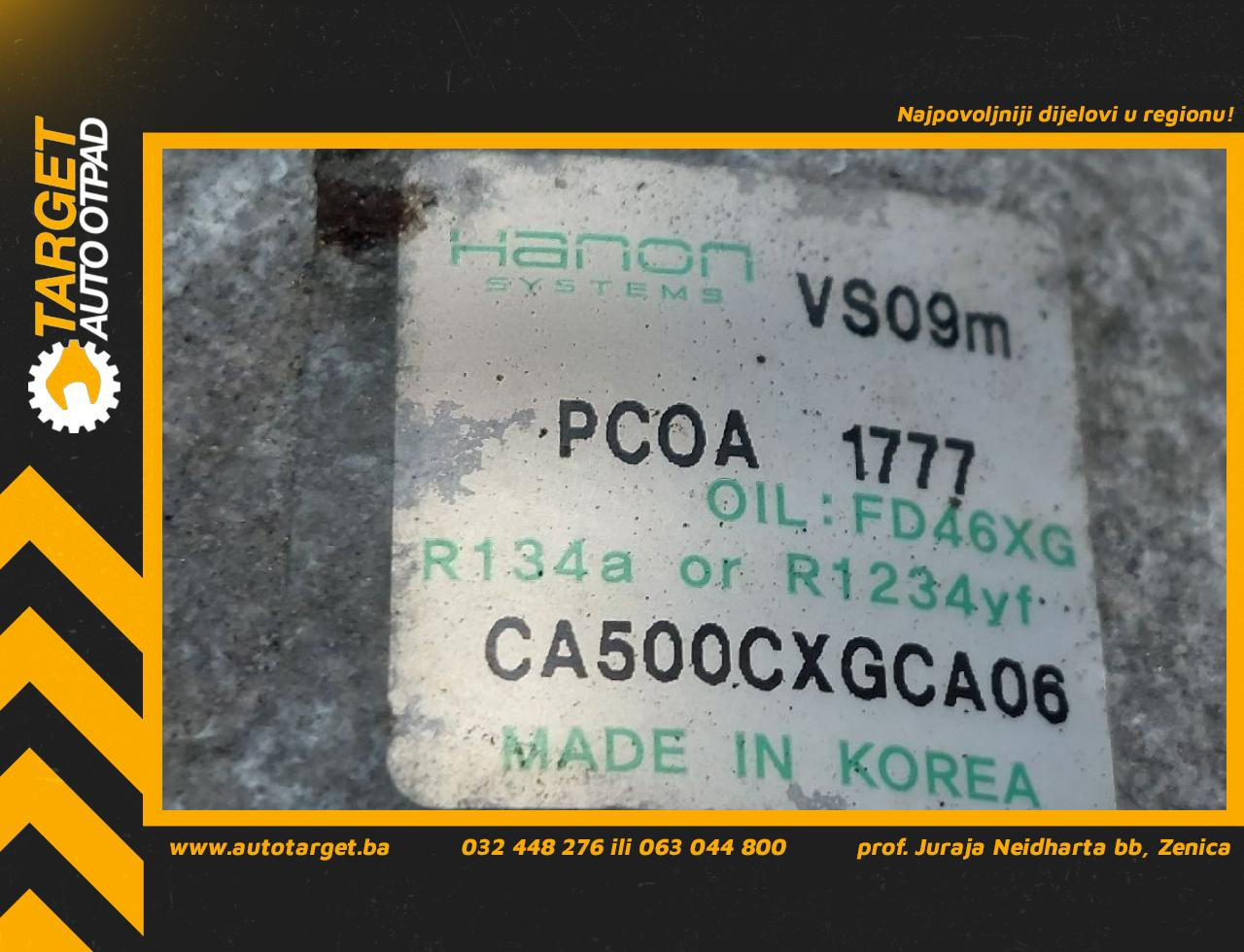 KOMPRESOR KLIME KIA PICANTO > 17-20 CA500CXGCA06