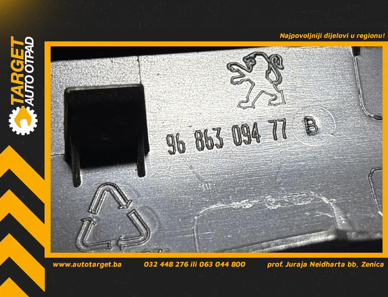 DIJELOVI PLASTIKA PEUGEOT 508 > 14-18 1.6 9686309477