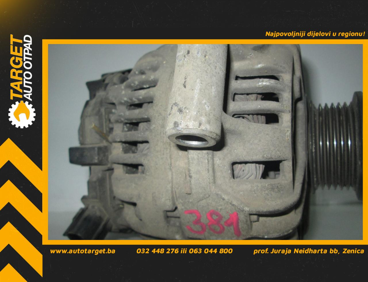 DIJELOVI ALTERNATOR FORD TRANSIT > 00-06 2.0 0124415016