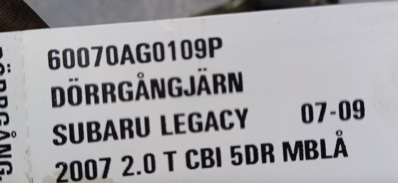 BAGLAMA SUBARU LEGACY > 03-09 60070AG0109P