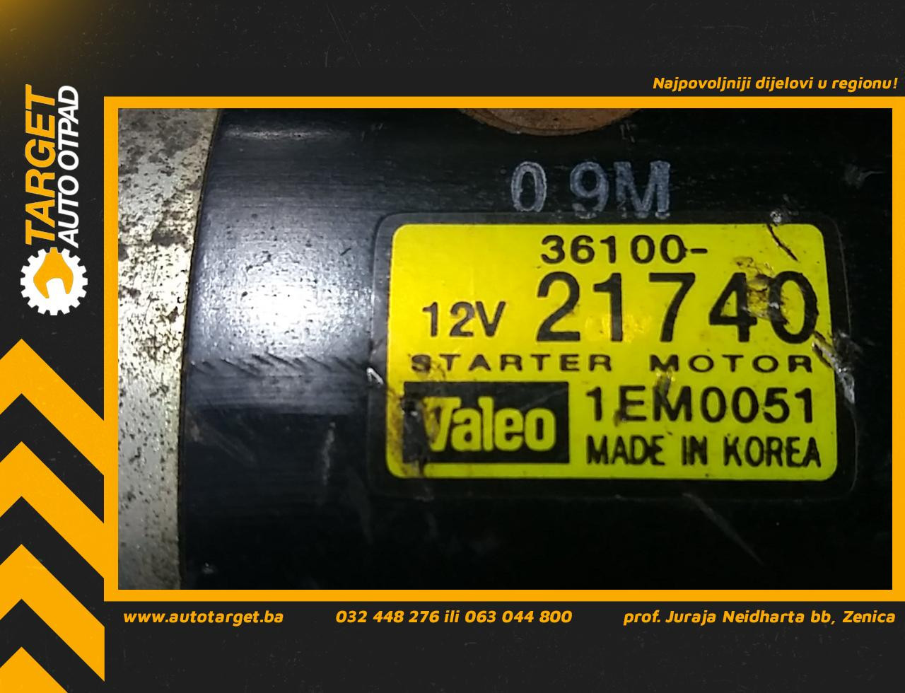 DIJELOVI ALNASER HYUNDAI GETZ > 02-05 1.6 3610021740