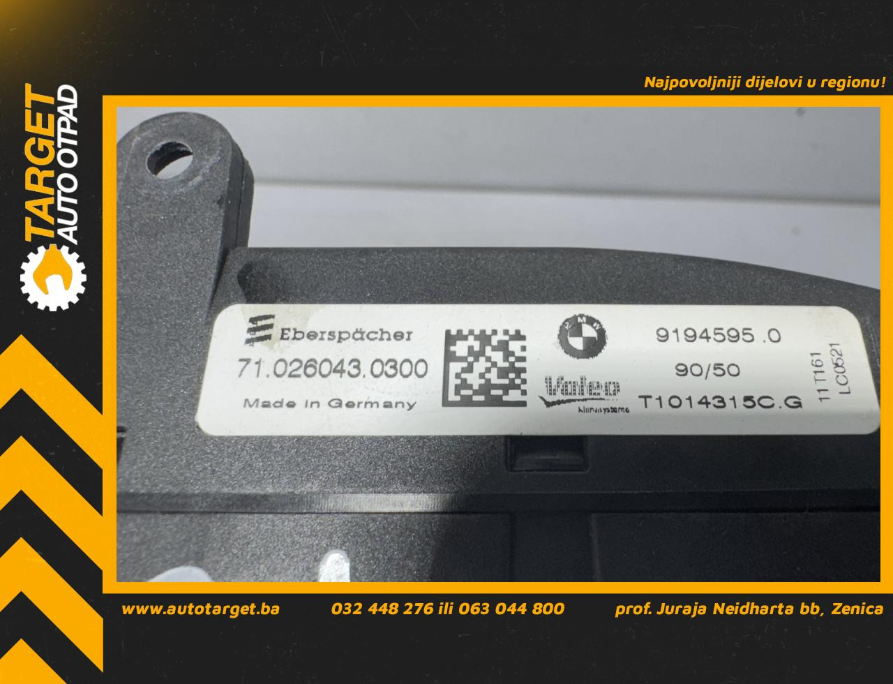 DIJELOVI GRIJAC BMW X4 (F26) > 13-18 3.0 9194595