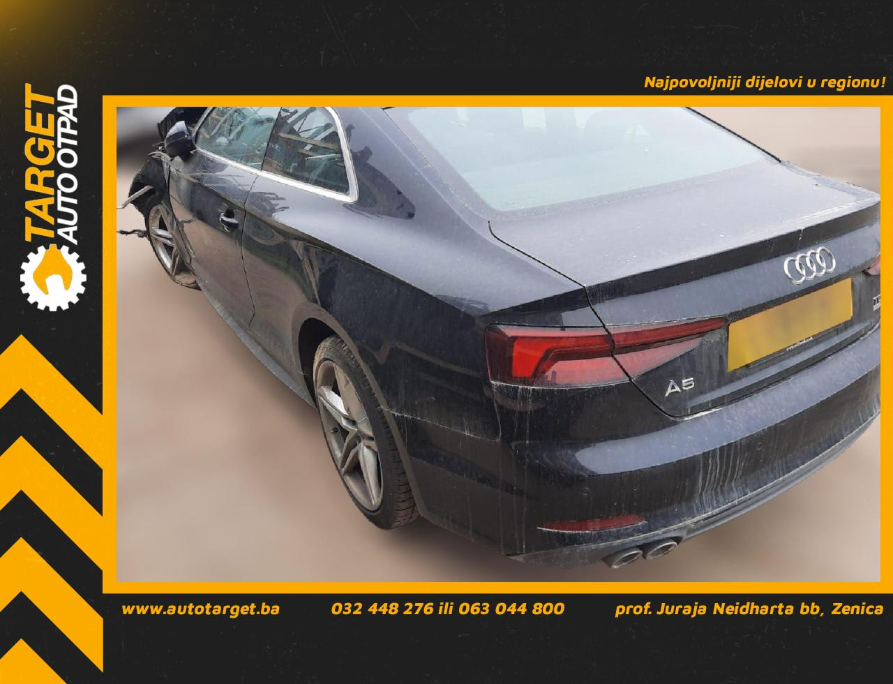 DIJELOVI STAKLO AUDI A5 (F5) SPORTBACK > 17- 2.0