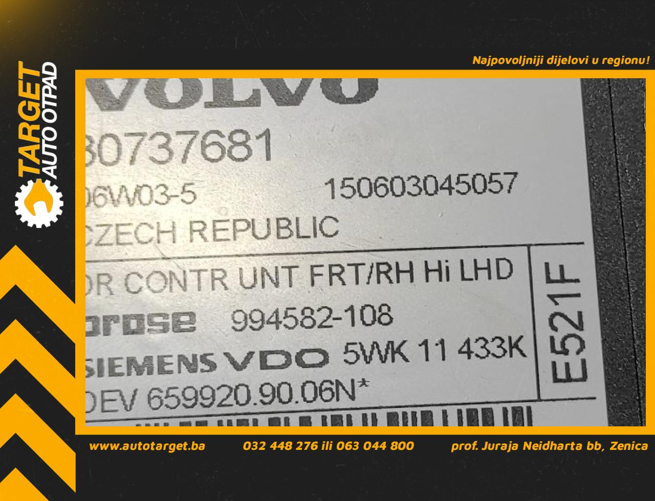 MOTORIC PODIZACA STAKLA VOLVO S40/V50 > 04-07 30737681