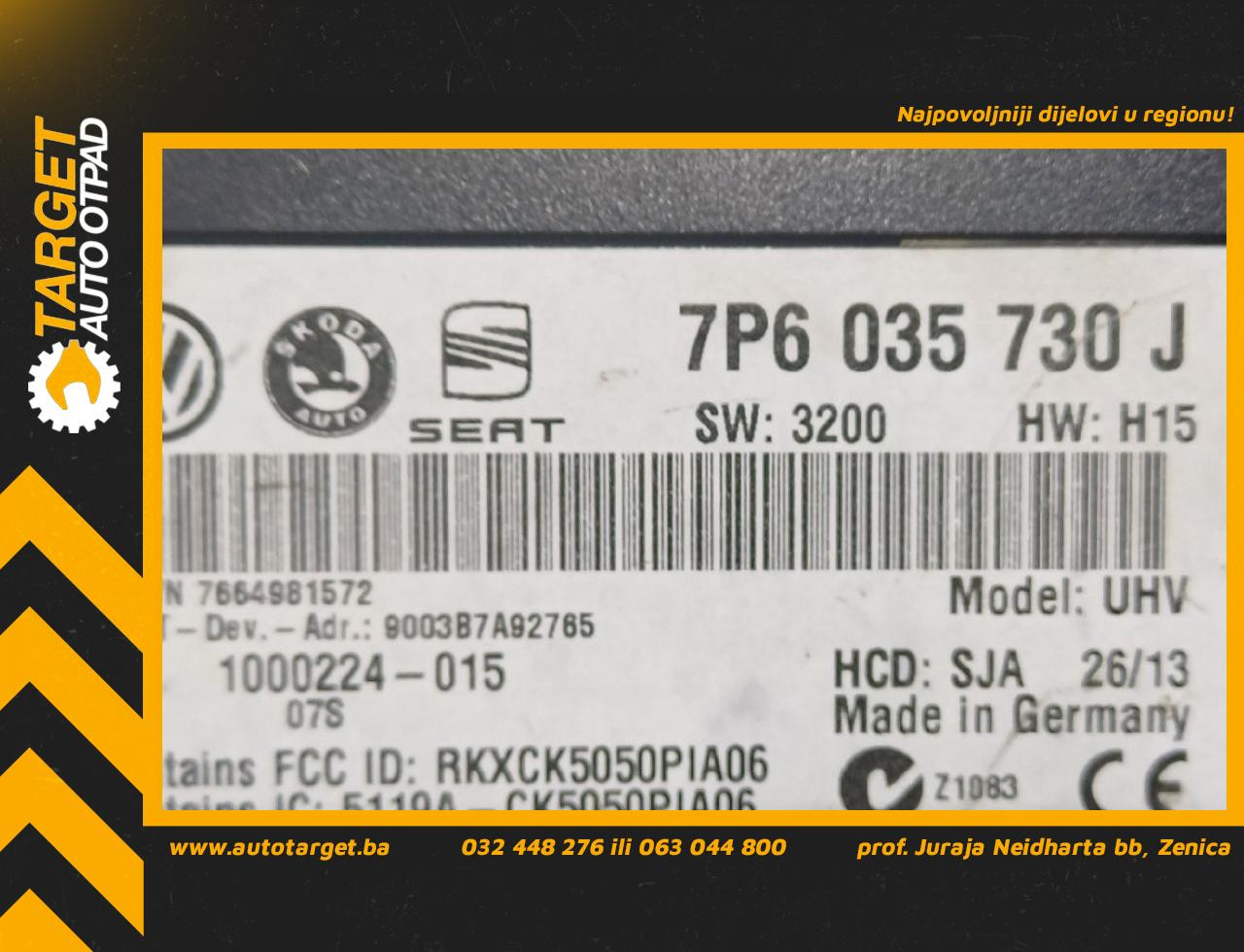 DIJELOVI ELEKTRONIKA MODUL VW PASSAT B7 > 10-14 2.0 7P6035730J