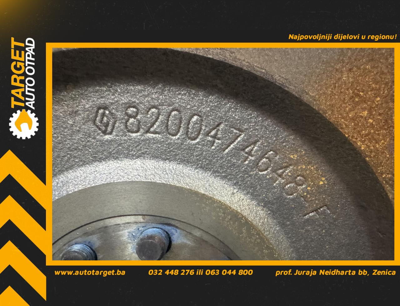 DIJELOVI ZAMAJAC NISSAN PRIMASTAR > 07-15 2.0 8200474648F