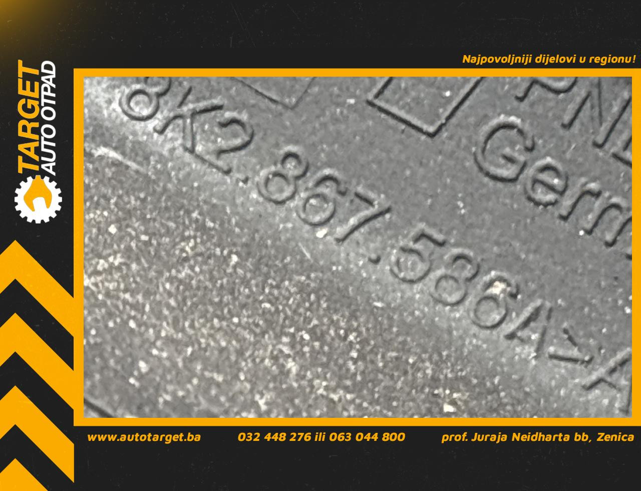 DIJELOVI PLASTIKA AUDI A5 (8T) SPORTBACK > 11-17 2.0 8K2867586A