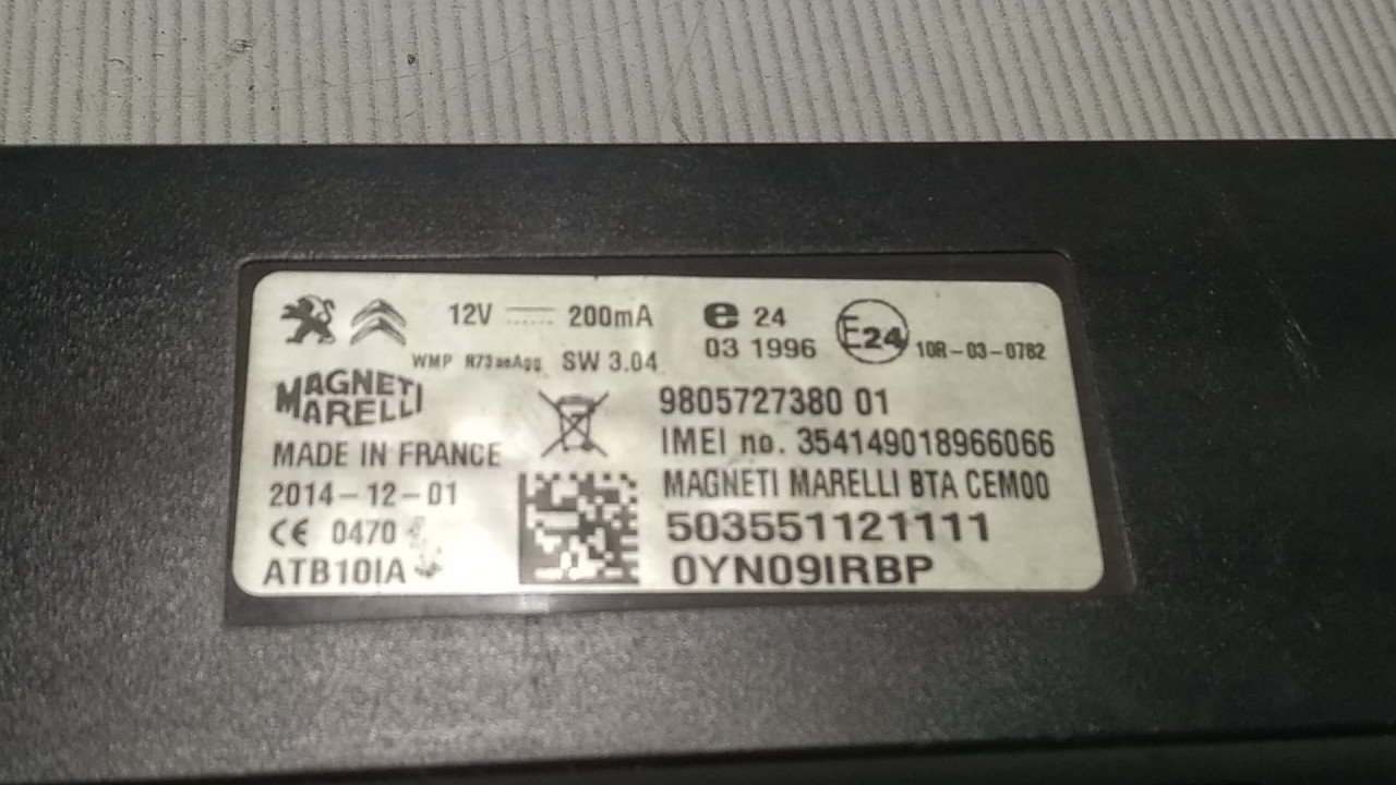 ELEKTRONIKA MODUL PEUGEOT 308 > 13-17 503551121111