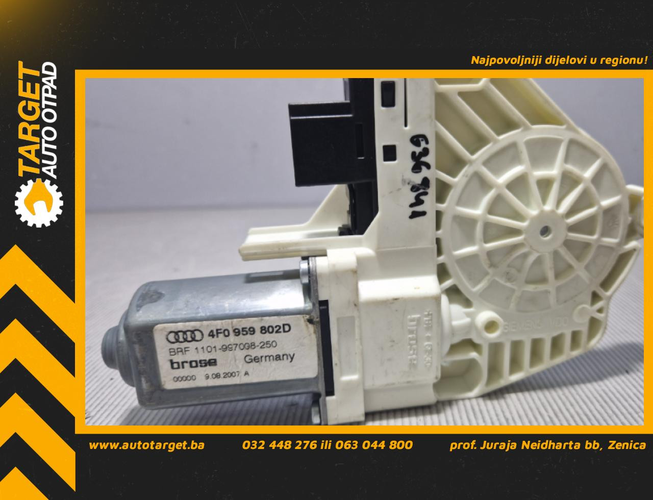 MOTORIC PODIZACA STAKLA AUDI A5 (8T) SPORTBACK > 07-11 4F0959802D