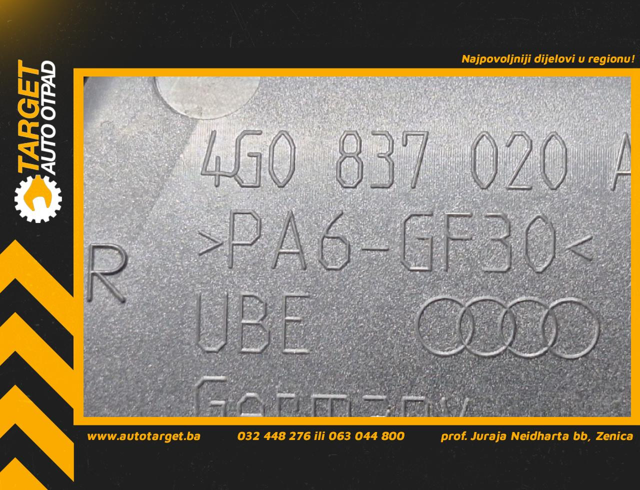 UNUTRASNJA RUCKA VRATA AUDI A6 4G > 14-18 4G0837020A