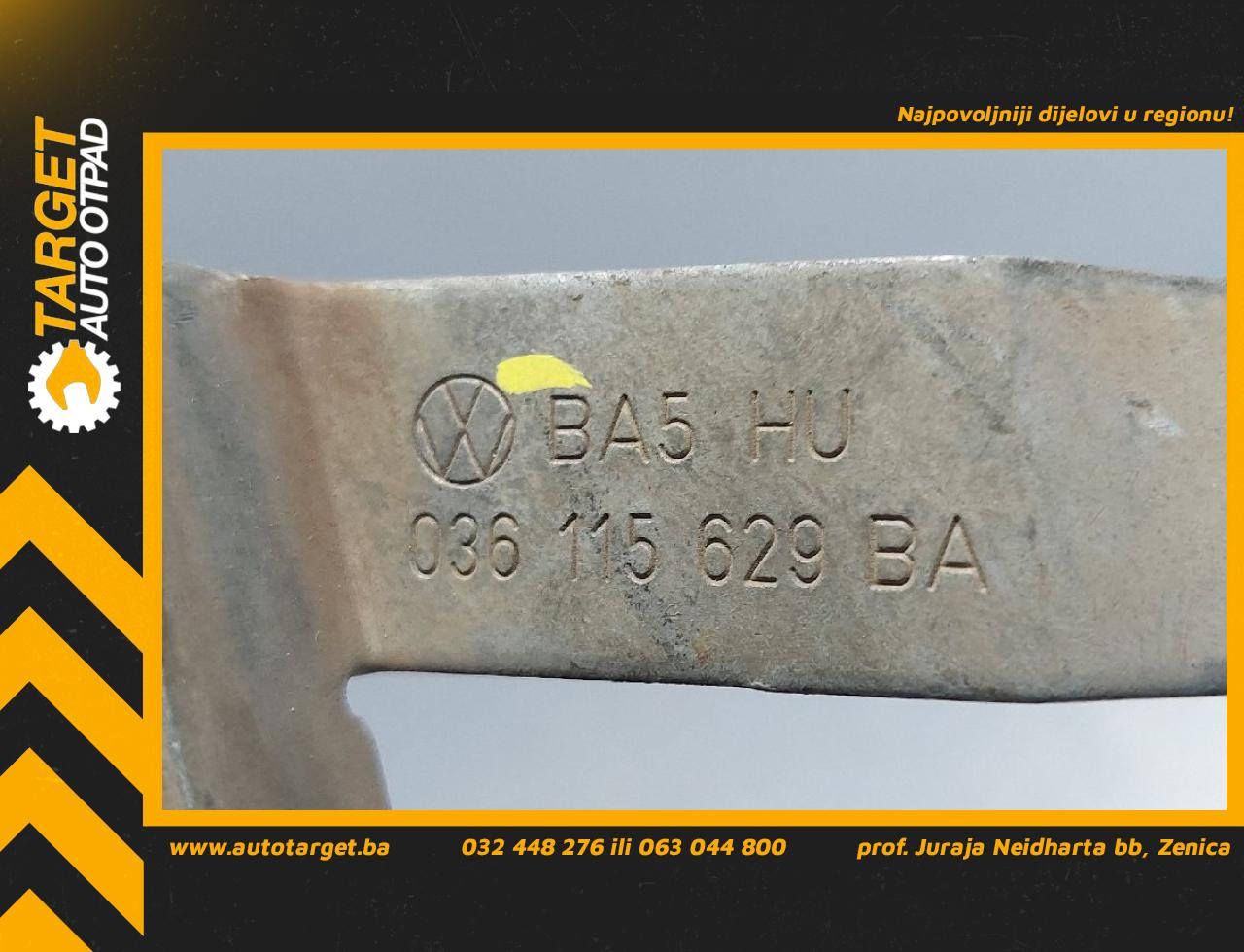 DIJELOVI SIPKA ULJA VW GOLF 6 > 08-12 036115629BA