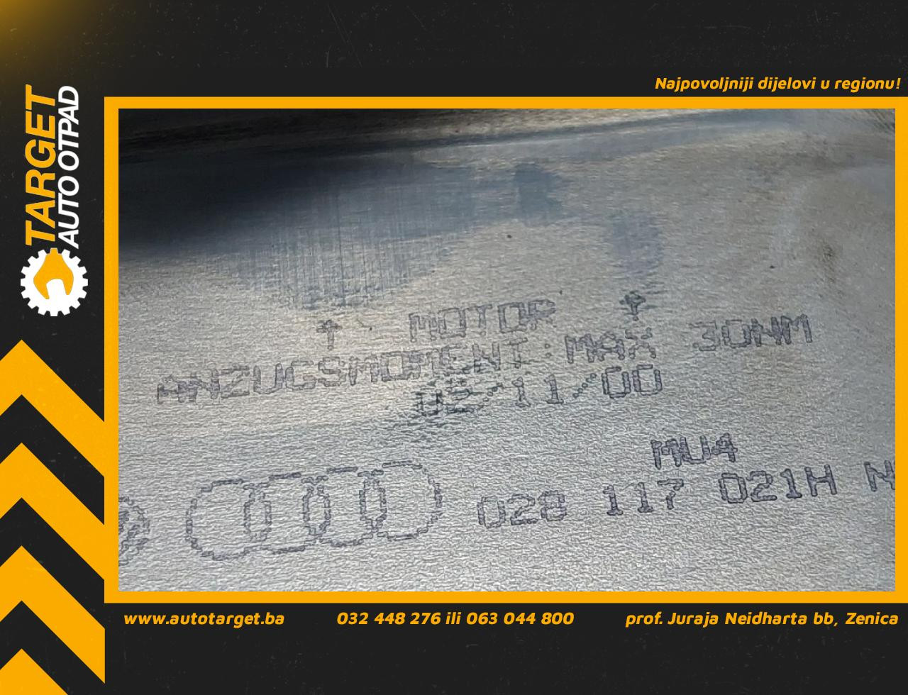 DIJELOVI HLADNJAK ULJA SEAT LEON > 99-05 1.9 028117021H