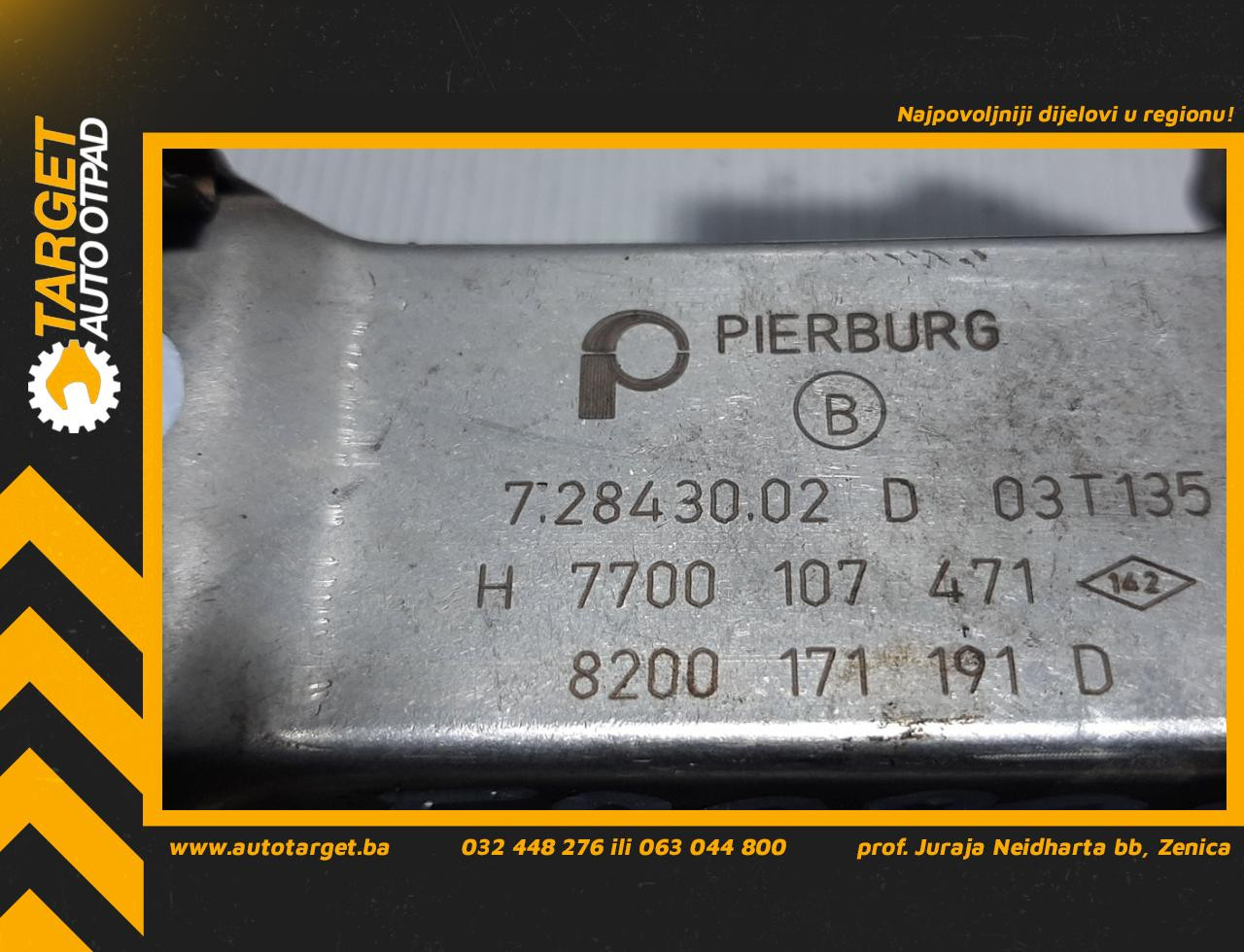 HLADNJAK EGR VENTILA RENAULT SCENIC > 03-06 8200171191D