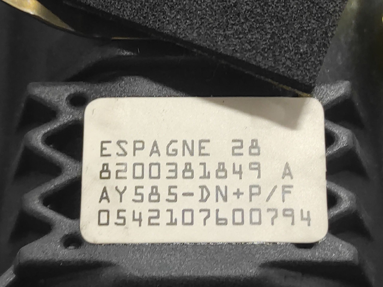AIRBAG VOLANA RENAULT MEGANE > 02-05 8200381849A