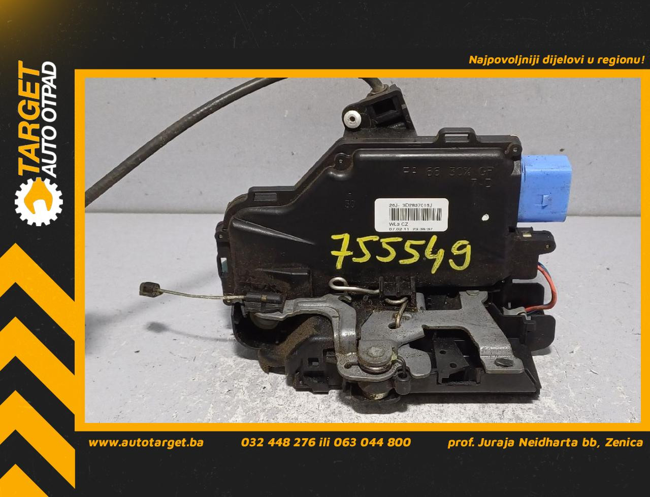 DIJELOVI BRAVA VRATA VW GOLF 6 > 08-12 3D2837016J