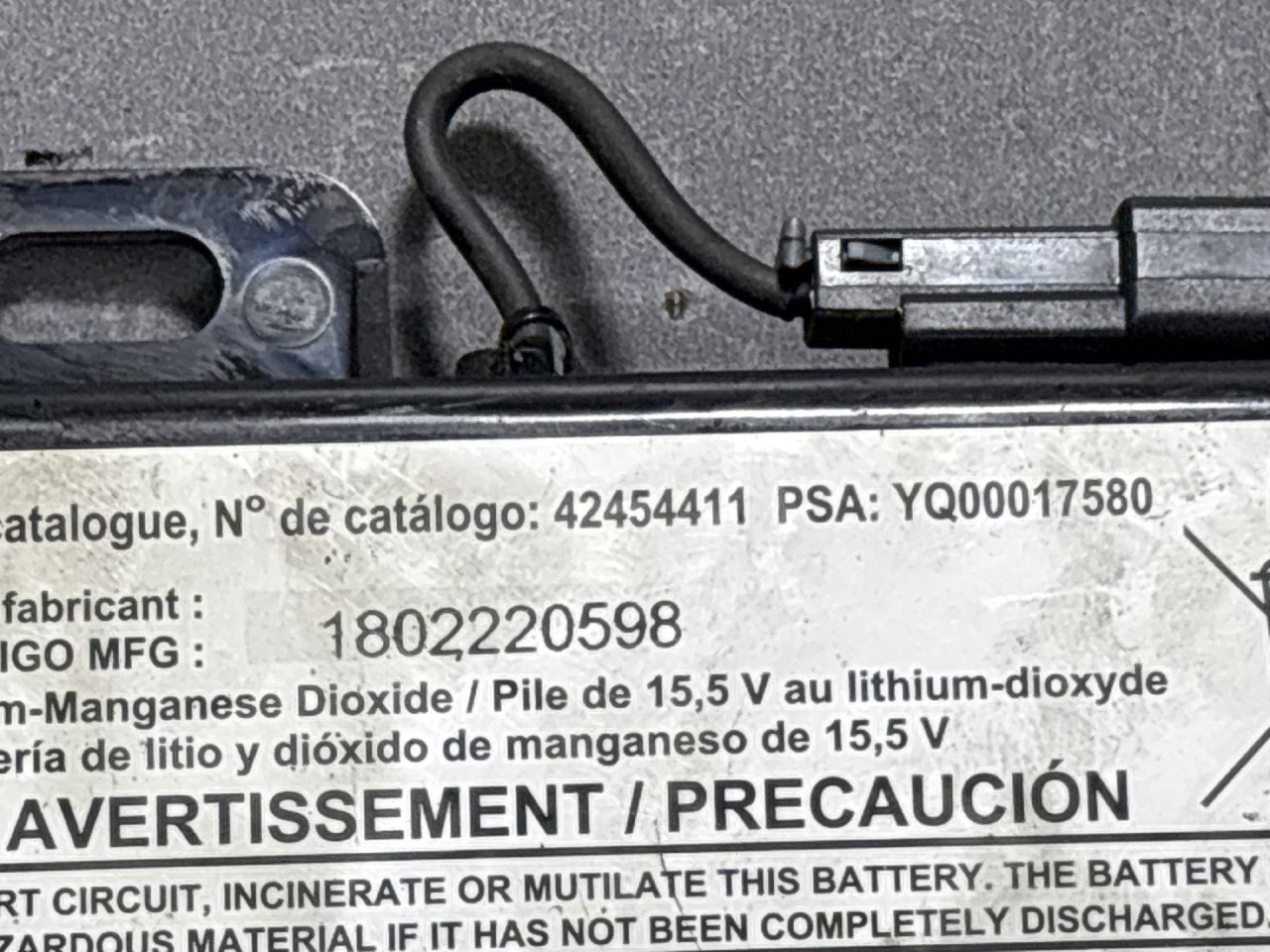 DIJELOVI BATERIJA OPEL INSIGNIA > 17-19 42454411