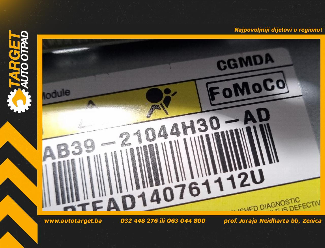 DIJELOVI AIRBAG SUVOZACA FORD RANGER > 11-15 AB3921044H30AD